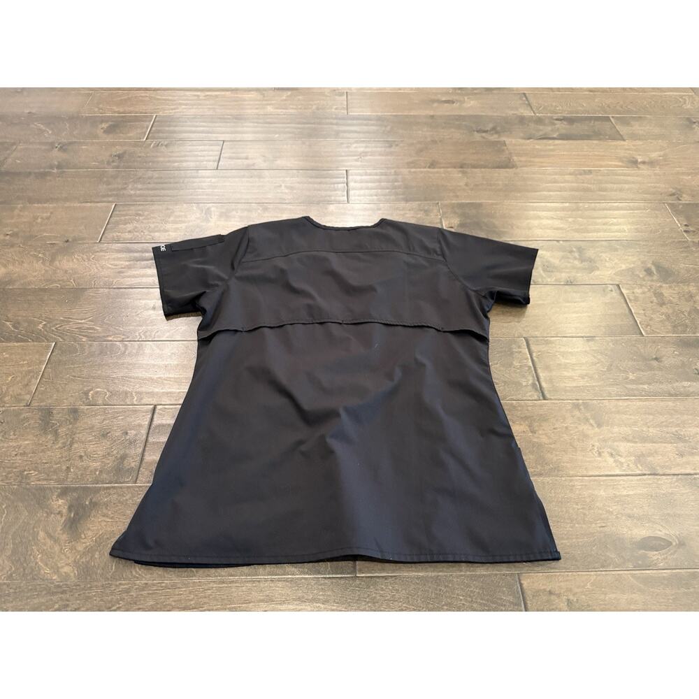 Carhartt Force Womens Black Scrub Top V-Neck Short Sleeve Modern Fit M C12106 View 3